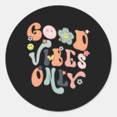 Sのみ感動的前向きインスパイア ラウンドシール (正面)