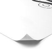 Sのアルファベット モノグラム グリーン ネーム ウォール プリント (角)