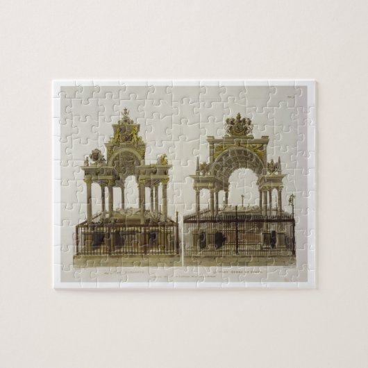 Sのエリザベス女王一世そしてメリー女王の墓 ジグソーパズル (横)