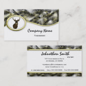 Sのスタイルのカムフラージュのシカの剥製術の名刺 名刺 (正面/裏面)