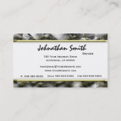 Sのスタイルのカムフラージュのシカの剥製術の名刺 名刺 (裏面)