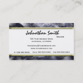 Sのスタイルの青いカムフラージュの剥製術の名刺 名刺 (裏面)