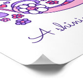 Sのモノグラムアート ステラ 女の子の名前意味ポスター ポスター (角)