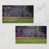 sの分野のカーペントラ近くの黄色いプロベンサルの塊 名刺 (正面/裏面)