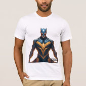 sの力でスーパーヒーローのイメージを作成 tシャツ (正面)