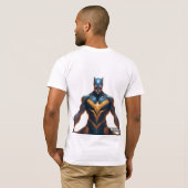 sの力でスーパーヒーローのイメージを作成 tシャツ (裏面フル)