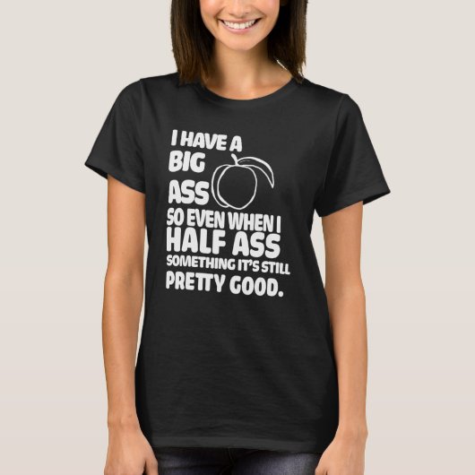 Sの半分でもSの大きいSを持っている Tシャツ (正面)