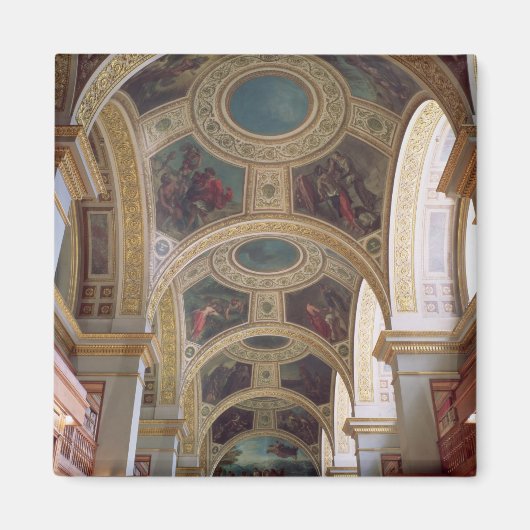 Sの天井が金色に輝く天井の天井 マグネット (正面)