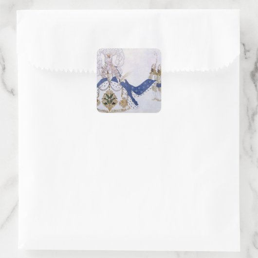 Sの女王と彼女のページのための衣装デザイン スクエアシール (バッグ)