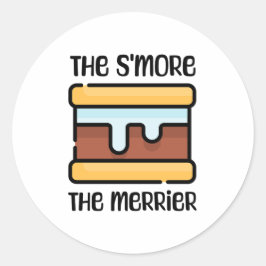 Sの方がメリー!キュートキャンおもしろいピング ラウンドシール