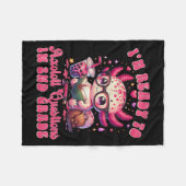 Sの最初の日に第2グレードのAxolotl質問に準備完了 フリースブランケット (正面(横))