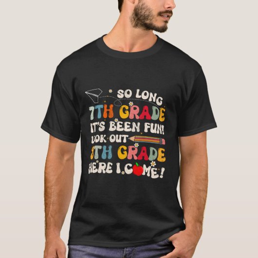 Sの最後の日の長い7年生8年生 Tシャツ (正面)
