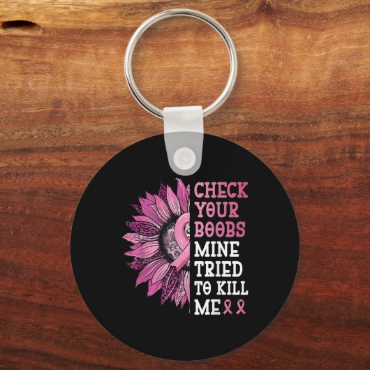 Sの鉱山が私を殺そうとしたW乳がん キーホルダー (正面)