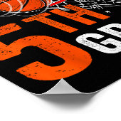 Sの5年生バスケットボールの最初の日におもしろいゲーム ポスター (角)