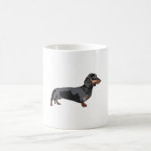Sはソーセージ犬用 コーヒーマグカップ (中央)