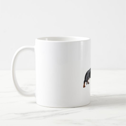 Sはソーセージ犬用 コーヒーマグカップ (左)