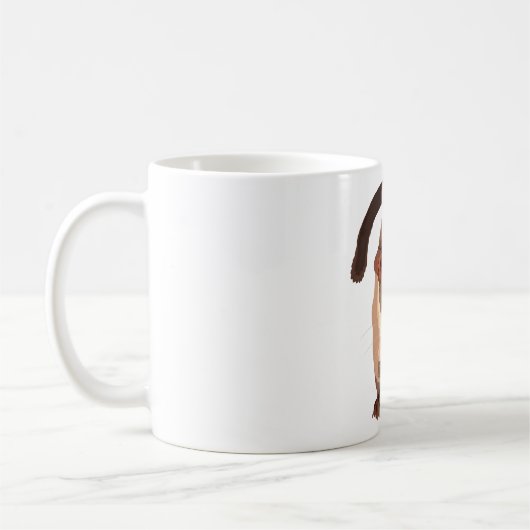 Sは小さな歯ヤシのシベット用 コーヒーマグカップ (左)