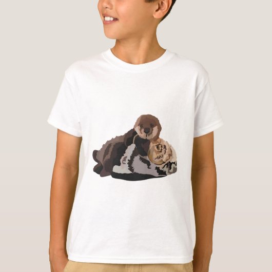 Sは海のオッターだ Tシャツ (正面)