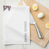 Sは(犬)スタッフォードのブルテリアのためです キッチンタオル (四つ折り)