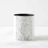 SはSeahorse Monogram Mag用 マグカップ (中央)