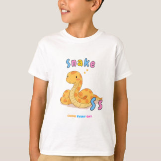 「SはSnakeのS」アルファベットTシャツ – Grow Every Day Tシャツ