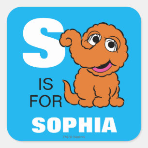 SはSnuffleupagus のため加えますあなたの名前をです スクエアシール