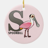 SはSpoonbillのためです セラミックオーナメント (裏面)