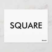 SはSquare Alphabet Flashcard用 ポストカード (裏面)