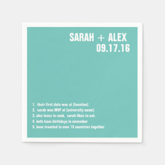 sまたはシャワ結婚ーのおもしろいファクトカクテルナプキン スタンダードカクテルナプキン