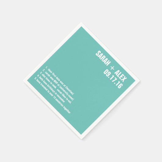 sまたはシャワ結婚ーのおもしろいファクトカクテルナプキン スタンダードカクテルナプキン (角)