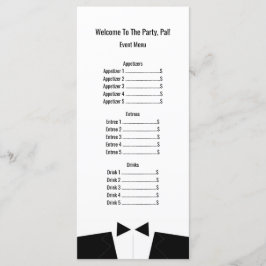 sまたは結婚イベントメニュフォーマルーRackcard メニュー