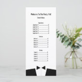 sまたは結婚イベントメニュフォーマルーRackcard メニュー (スタンド正面)