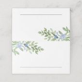 sまたは結婚イベント座席表ブルーフラワー プレイスカード (外部開封)