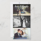 sまたは結婚特別なイベントありがとう大規模な3写真 サンキューカード (正面)