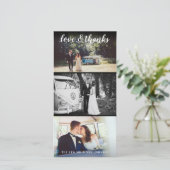 sまたは結婚特別なイベントありがとう大規模な3写真 サンキューカード (スタンド正面)