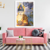 sめい想ブッダ水彩画キャンバス24x18 キャンバスプリント (インサイチュ (リビング))