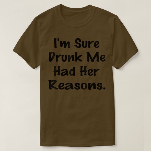 Sを飲む理由飲は確かおもしろいにあった Tシャツ (デザイン正面)