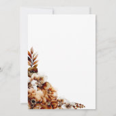 sアフター結婚パーティー焼けオレンジフローラ披露宴 招待状 (裏面)