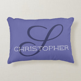Sイニシャル名前をカスタムする書道トレンディー アクセントクッション