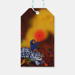 sイラストレーション絵画プリンセスライトファンタジー神 ギフトタグ