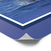 sインスパイアおもしろいクジラプリント – サンセット縁ど ポスター (角)