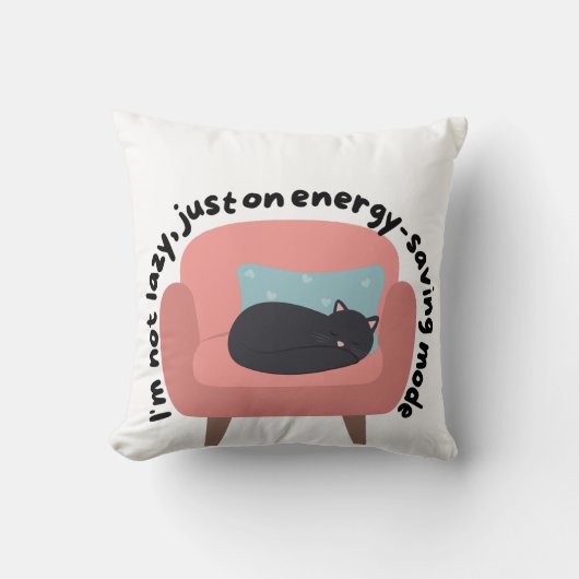 sエネル救ギーモードキャットデザイン- Cozy & Relatable A クッション (正面)