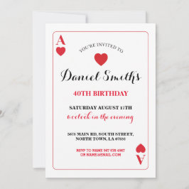 sカー遊ド誕生日エースベガス招待状任意の年齢 招待状