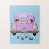 sギフト結婚パズル、たった今結婚しました車 ジグソーパズル (縦)