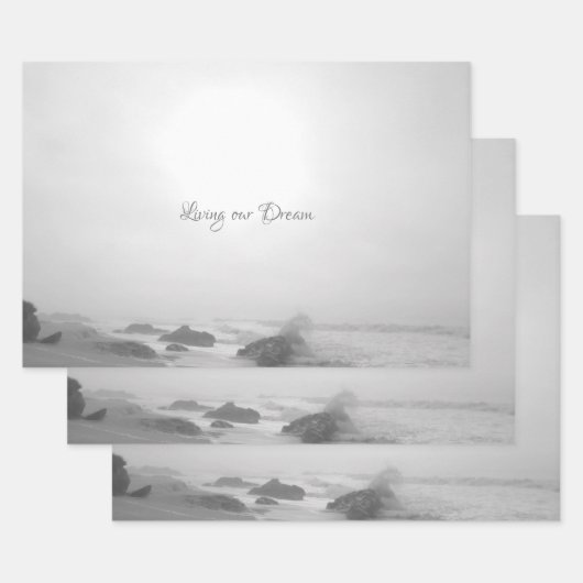 sギフト結婚ラップロマンスデザインスタイル ラッピングペーパーシート (セット)