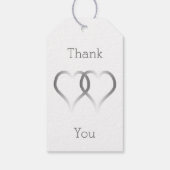 sギフト結婚ラベルシルバーハート ギフトタグ (裏面)