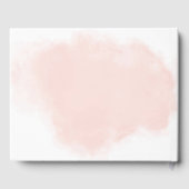 sゲスト結婚ブックウォーターカラーピーチウォッシュソフト ゲストブック (裏面)