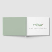 sゲスト結婚ブックウォーターカラーボタニカルローズマリー ゲストブック (全面)