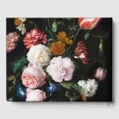 sゲスト結婚ブックダークブラックレッドフローラ ゲストブック (裏面)