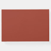 sゲスト結婚ブック焼けオレンジ色の葉 ゲストブック (裏面)